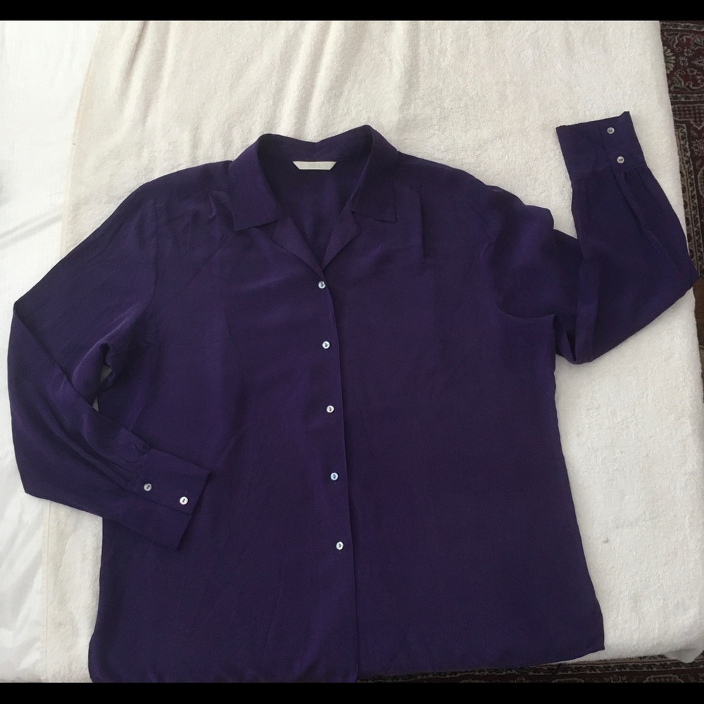 Elegant dark purple MarksSpencer silk Chest 40/42